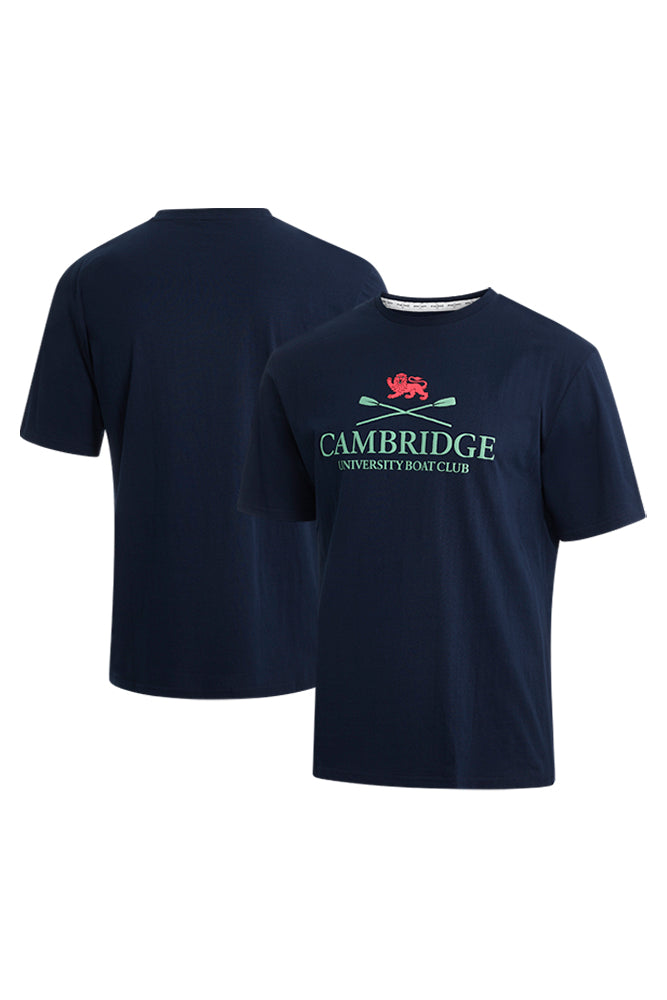 Cambridge Men’s Navy Large Logo Tee