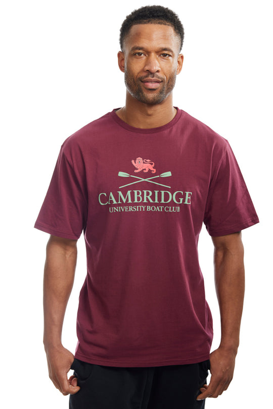 Cambridge Men’s Burgundy Large Logo Tee