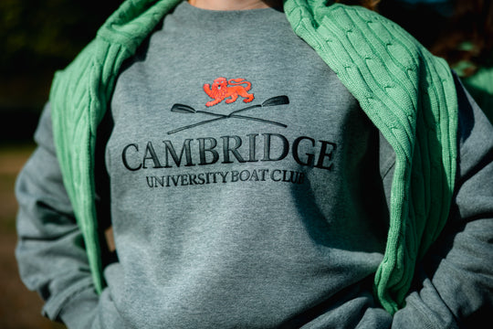 Cambridge Men's Grey Large Logo Sweat